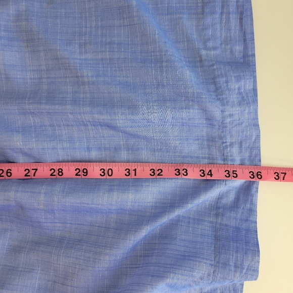 Lilly Pulitzer Essie Chambray Ruffle Sleeveless Button Up Sheath Shirt Dress - Picture 12 of 15